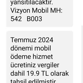Vodafone Bilgim Dışında Peyo Ücreti Aldı