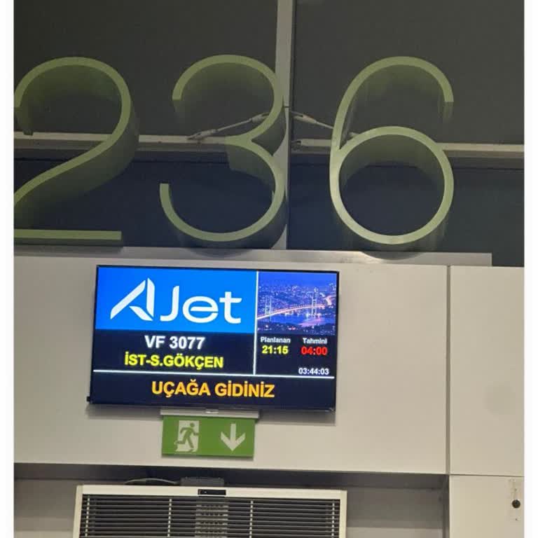 Ajet Vf3077 İzmir İstanbul Uçuşu 7 Saat Rötar