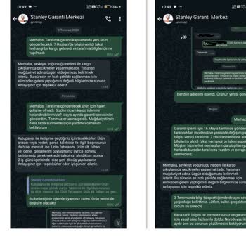Stanley Kutupayısı Garanti Merkezi 3 Aydır Değişim İçin Bekletiyor