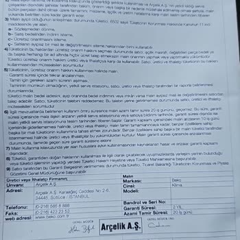 Beko 4 Klima Çalışmıyor