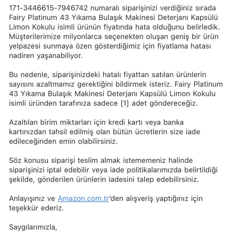 Amazon Prime Day Ama İptal