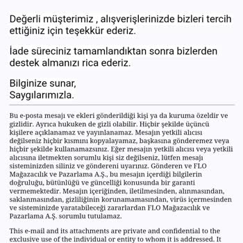 FLO Ayakkabı Ücret Farkının Ödenmesi