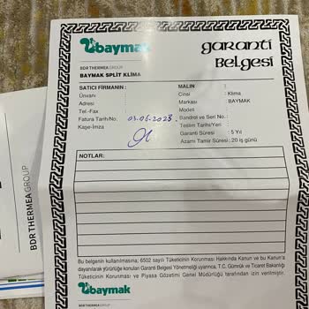 Baymak 03.06.2023 Tarihinde Aldığım Klima Soğuk Havayı Az Üflüyor.
