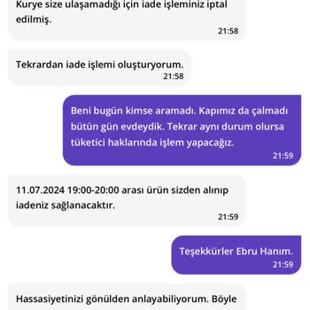 Getir Çarşı'dan Günlerdir İade Edilmeyen Sipariş