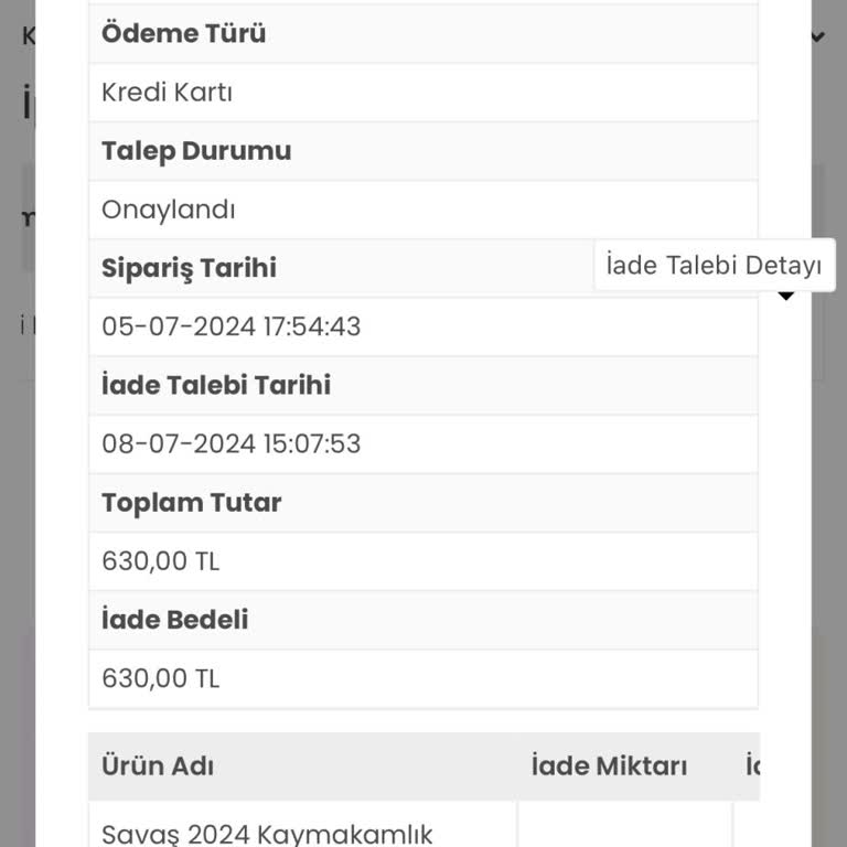 İndeks Kitap İade Ödemesi Alamadım