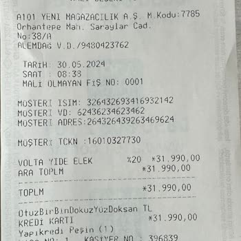 A101 Volta Yide 03 Motor Teslim