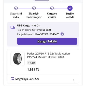 3 Yıllık Petlas PT565 4 Lastiğim Birden Kendiliğinden Yarıldı!