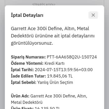 Epttavm'den Verdiğim Ürünlerin İptal Ücretleri Kartıma Yatmadı