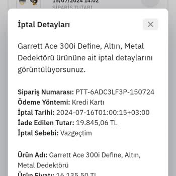 Epttavm'den Verdiğim Ürünlerin İptal Ücretleri Kartıma Yatmadı