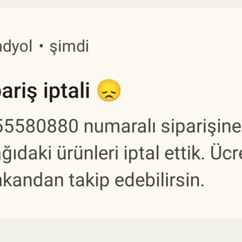 Trendyol Ve Excalibur Sipariş İptali Sorunu