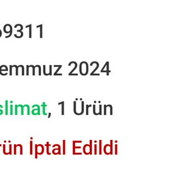 Trendyol Ve Excalibur Sipariş İptali Sorunu