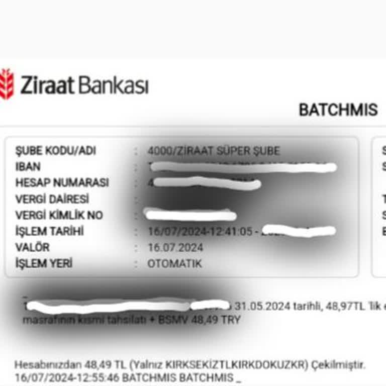 Ziraat Bankası Bilgilendirmeden Kesinti Yapıyor