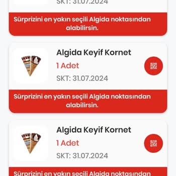 Algida Keyif Kampanya Hediyesini Alamadım