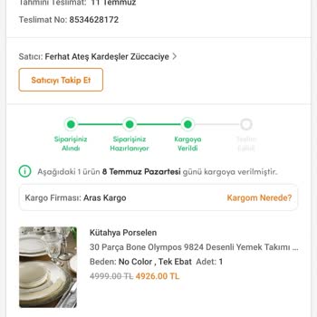 Trendyol Ürünümün Elime Ulaşmaması