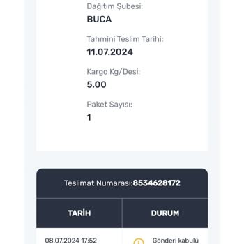 Trendyol Ürünümün Elime Ulaşmaması