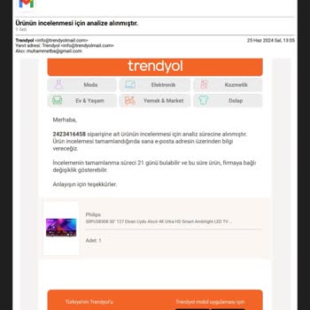 Trendyol Özerpa Bilişim Ayıplı Ürün İade Süreci