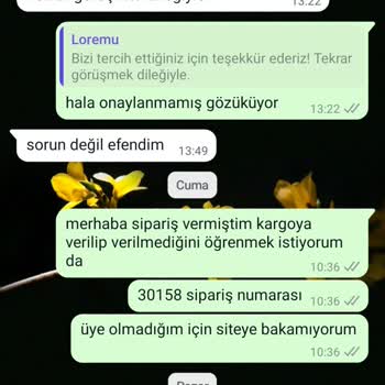 Loremu Butik Cevap Vermiyor İade Sağlamıyor Sipariş Teslim Etmiyor