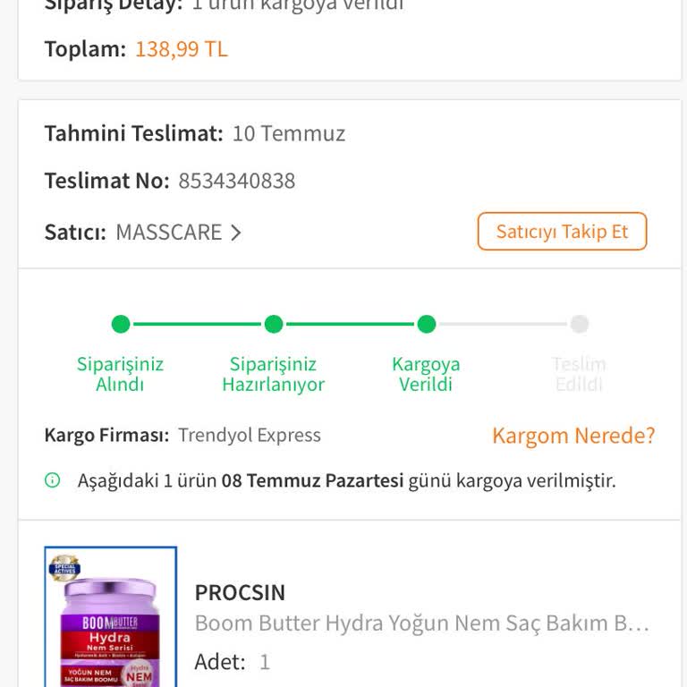 Trendyol Kargomun Zamanında Teslim Edilmemesi