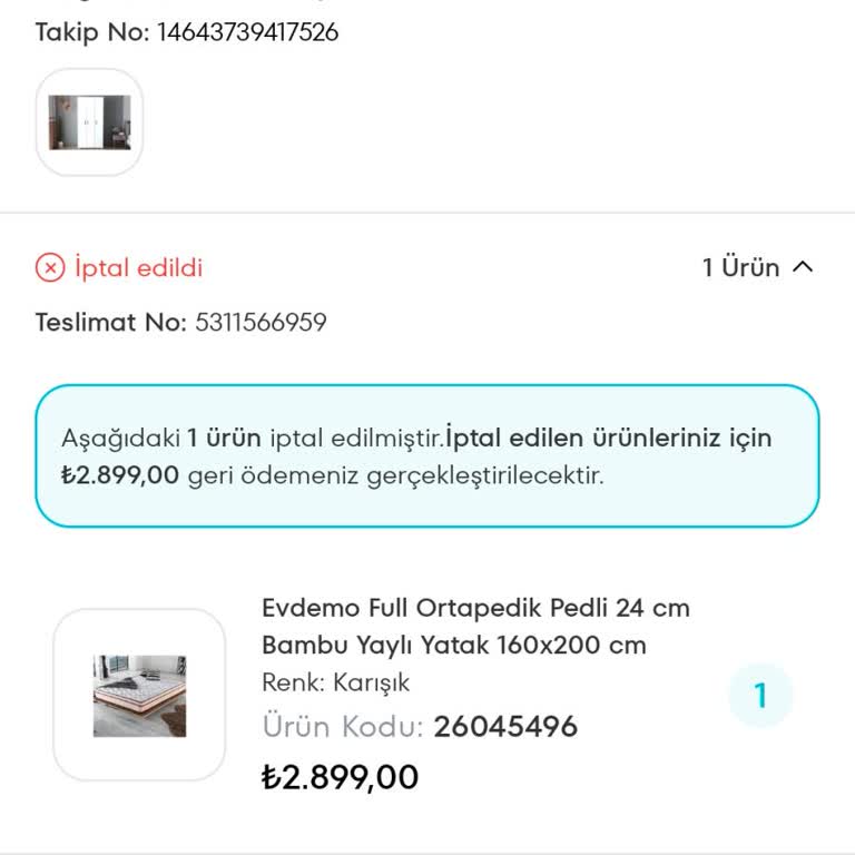 A101 Evdemo Yaylı Yatak İadesi 20 Gündür Yapılmadı