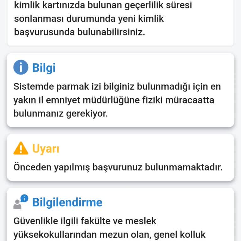 Emniyet Genel Müdürlüğü Özel Güvenlik Parmak İzi Sorunu