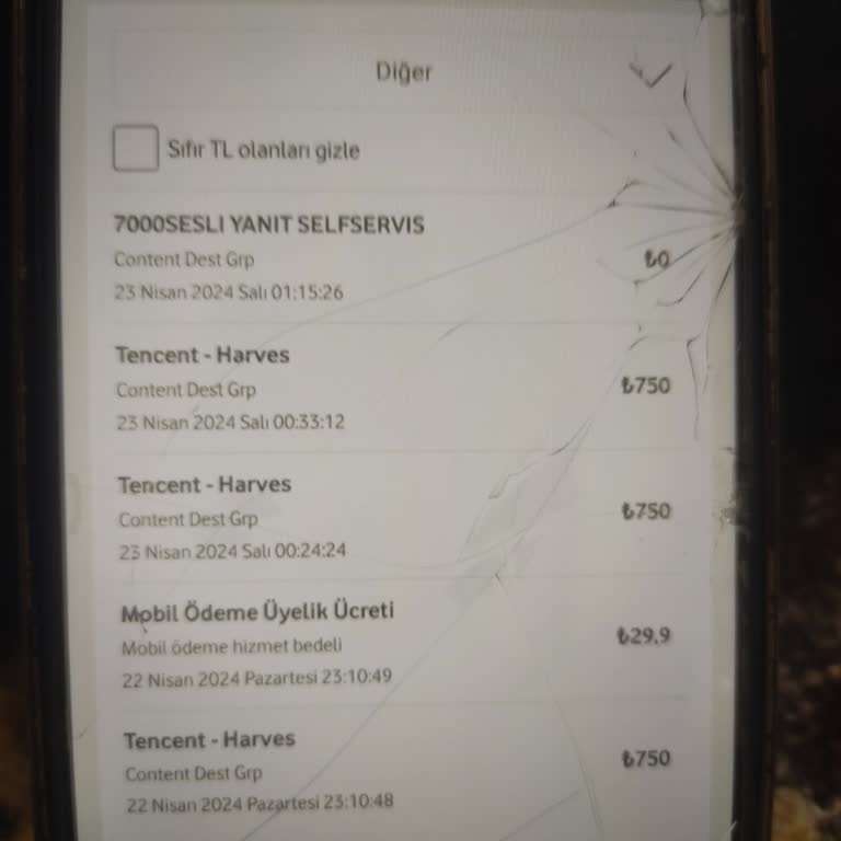 Tencent Harvest 5421662735 Vodafone Hattıma Alakasız Fatura Yansıtıyor