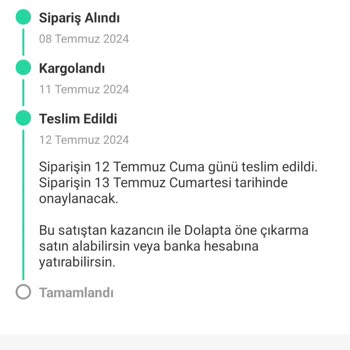 Dolap Siparişim Müşteriye Ulaşmadı Ödeme Alamıyorum