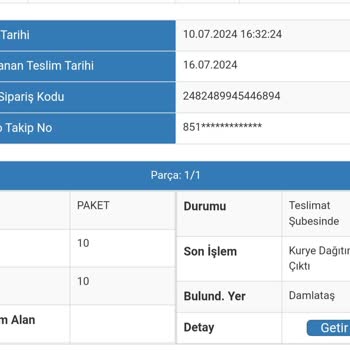Sürat Kargo Damlataş Şubesi Kargomu Adresime Teslim Etmiyor