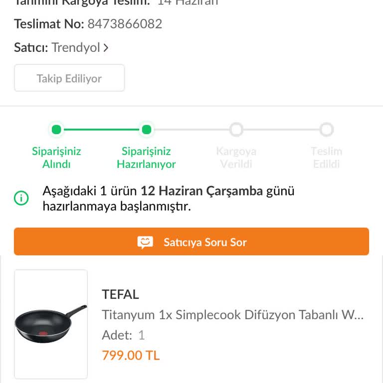 Trendyol 1 Aydır Gönderilmeyen Ürün