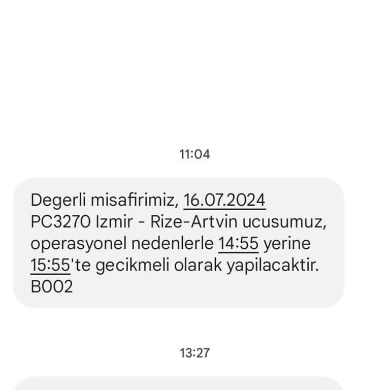 Pegasus Havayolları Bizi Mağdur Etti