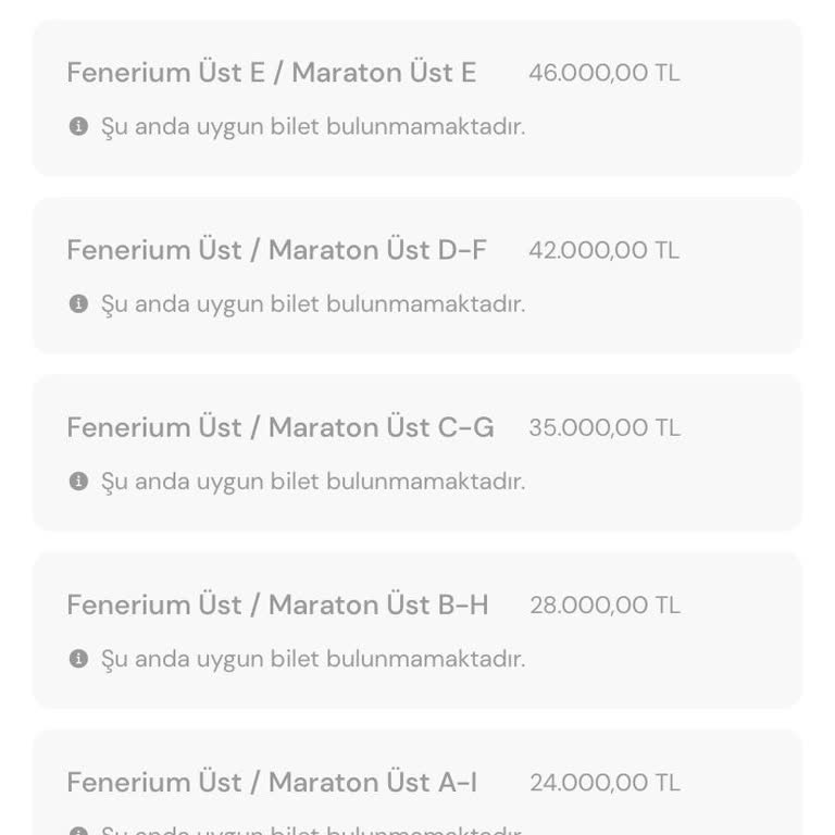 Passolig Passo Mobile Şu Anda Uygun Bilet Bulunmamaktadır Hatası