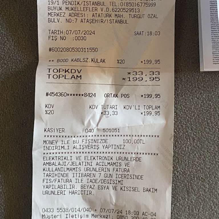 Bood Marka Kulaklık İade HKK...