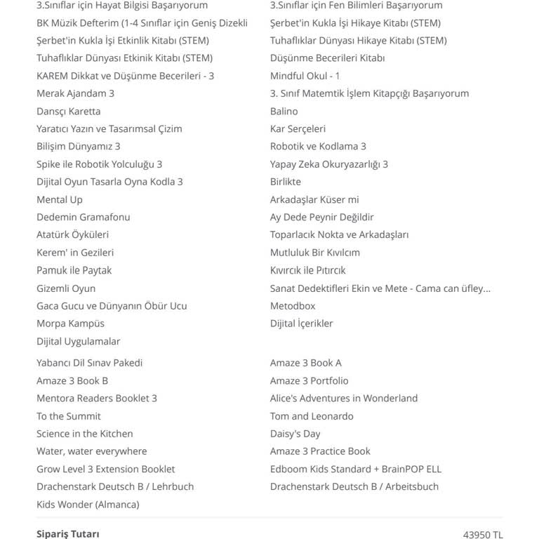 Bahçeşehir Koleji Resmi Gzt. Yön Rağmen 43.950 TL Kitap Parası İstiyor