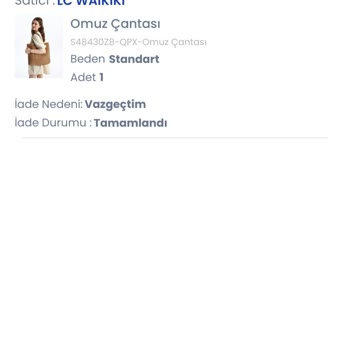 LC Waikiki Param İade Edilmedi