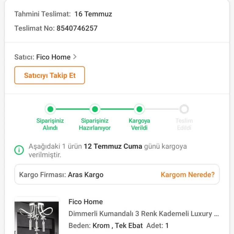 Trendyol'dan Sipariş Ettiğim Ürün Bir Haftadır Hala Kargoya Verilmemiş
