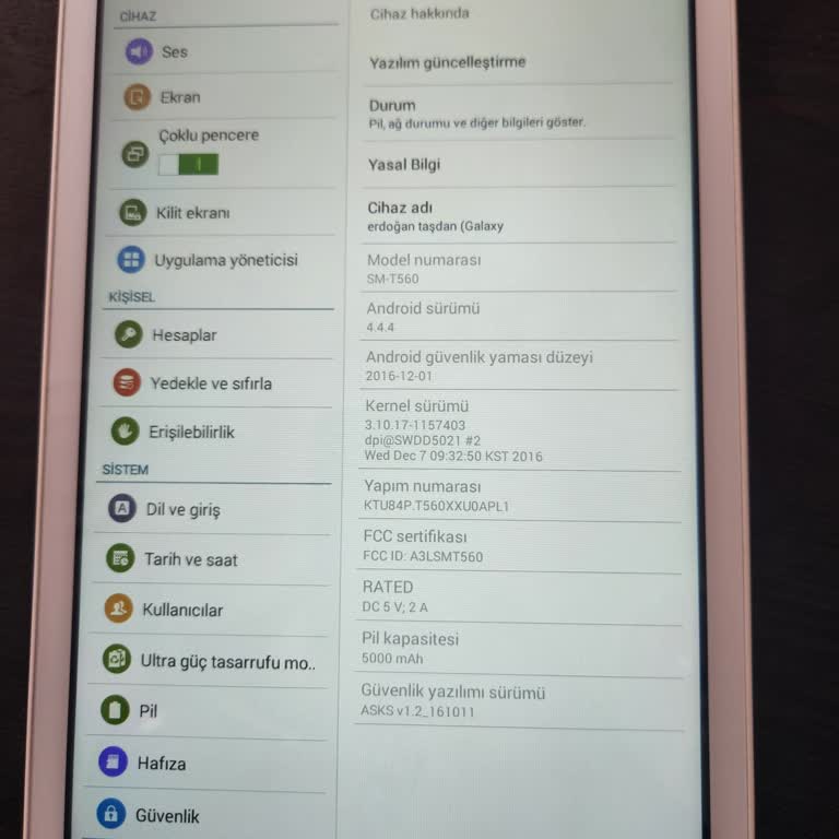 Samsung Sm T560 Tabet Güncelleme.