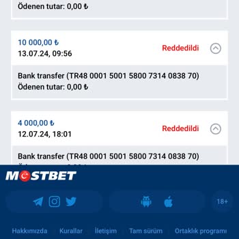 Mostbet Casino Çekim Talebimi Reddediyor