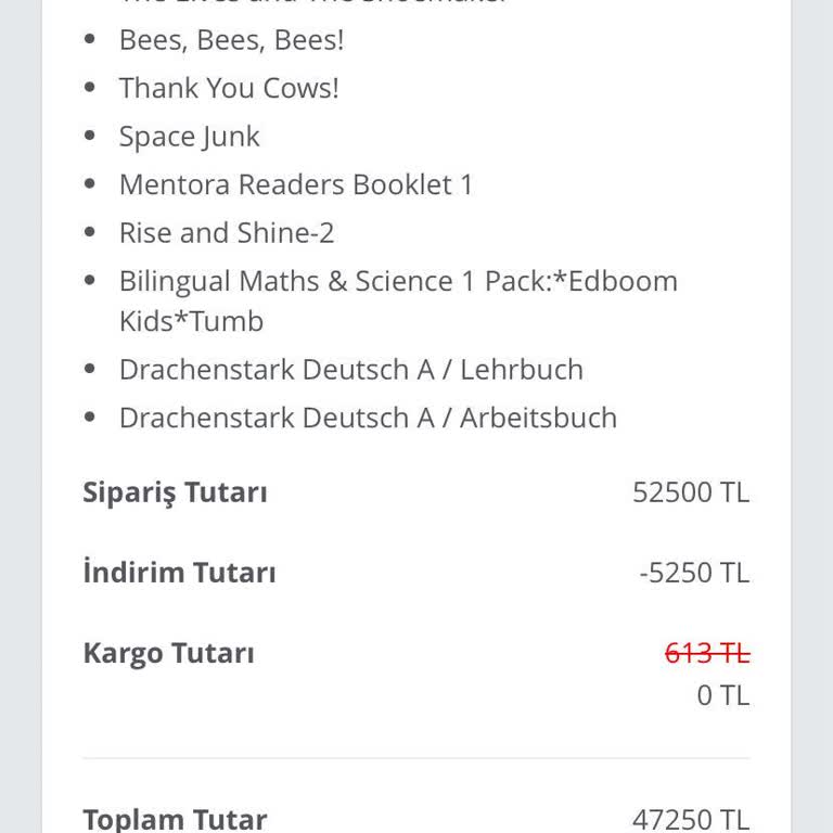 Bahçeşehir Koleji 1. Sınıf İçin Fahiş Kitap Fiyatı 52.500 TL