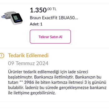 Pazarama Ürünümü Kargolayamadı Ve Yaptığım Yorumu Yayınlamadı.