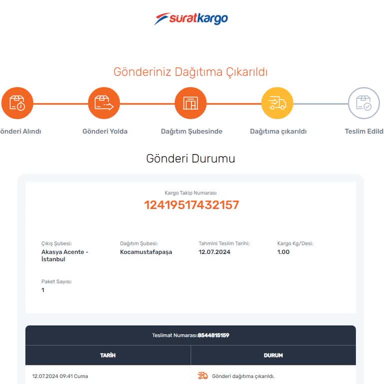 Koca Mustafapaşa Sürat Kargo Şubesi Çok Kötü Çalışıyorlar!