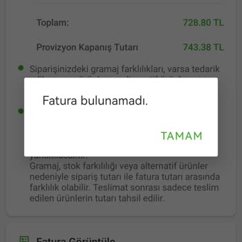 Hakmar Gıda Eksik Teslimat Ve İade Sorunu