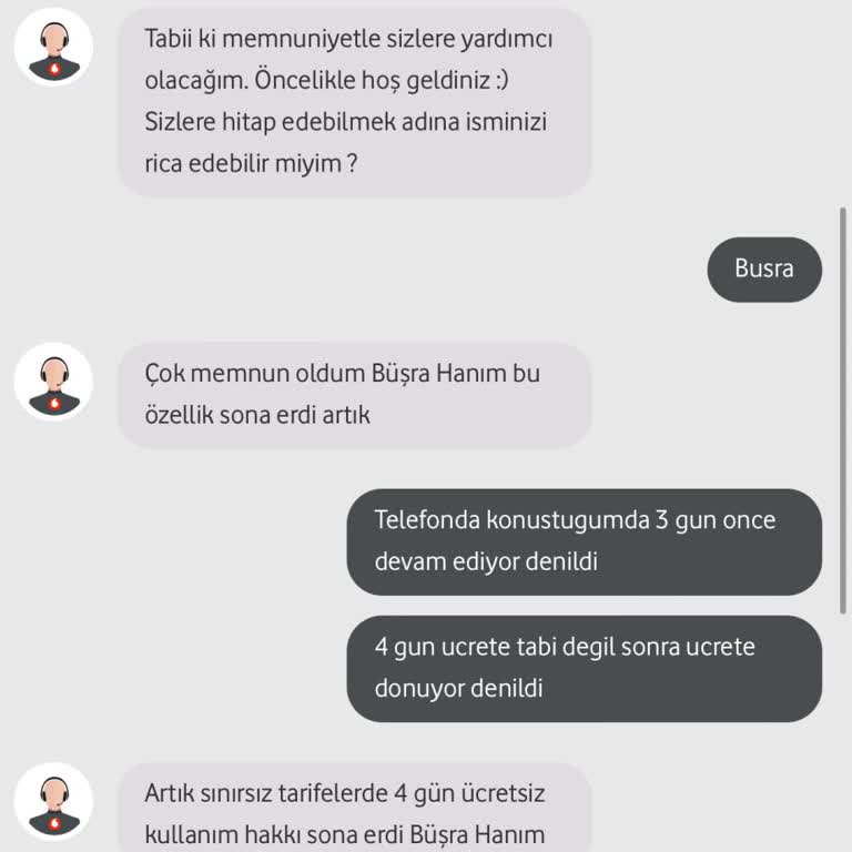 Vodafone Yurt Dışı Mağduriyeti