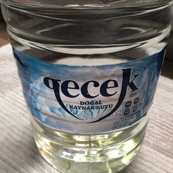 Gecek Su 5 Litrelik Şişede Su Kalitesi Sorunu