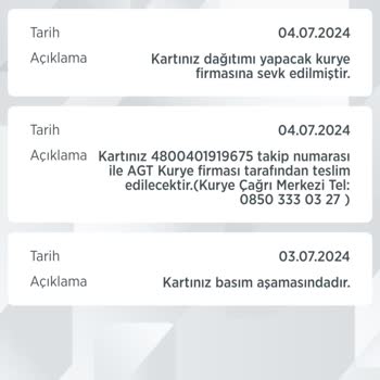 AGT Kurye (aynigunteslim.com) İsmi (AGT) Aynı Gün Teslimat Olan Fakat Aynı Gün Ulaşılamayan Bile Fi.