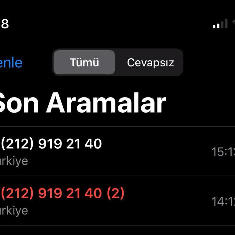 0212 919 21 40 İzinsiz Ve Anlamsız Telefon Görüşmesi Hakkında Şikayet