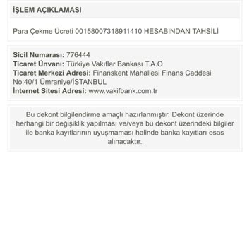 VakıfBank ATM Si Benim Paramı Bana Parayla Satıyor