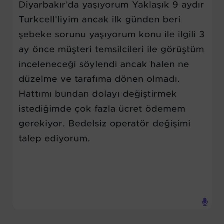 Diyarbakır Turkcell Şebeke Sorunu.