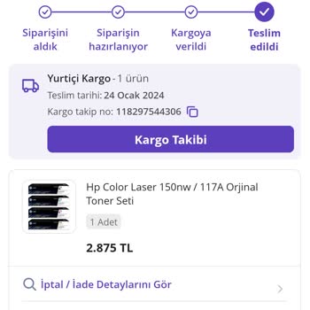 N11'de Orijinal Diye Satılan Toner