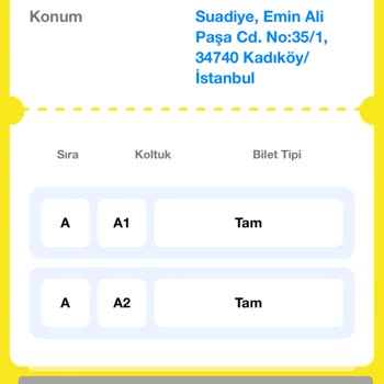 Biletinial Sayfasında Biletler Geçersiz