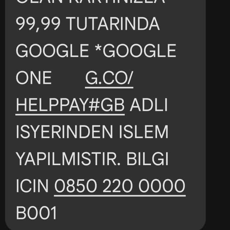 Google One Habersiz Ve Onaysız Tahsilat