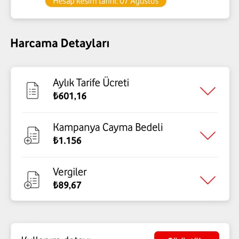 Vodafone Alakasız Cayma Ücreti Yansıtması
